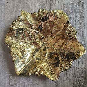 Gold Leaf Trinket Dish